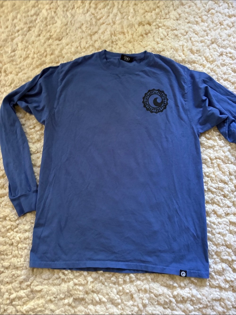 Cisco Brewers Nantucket Blue Long Sleeve Tee with Chest Logo